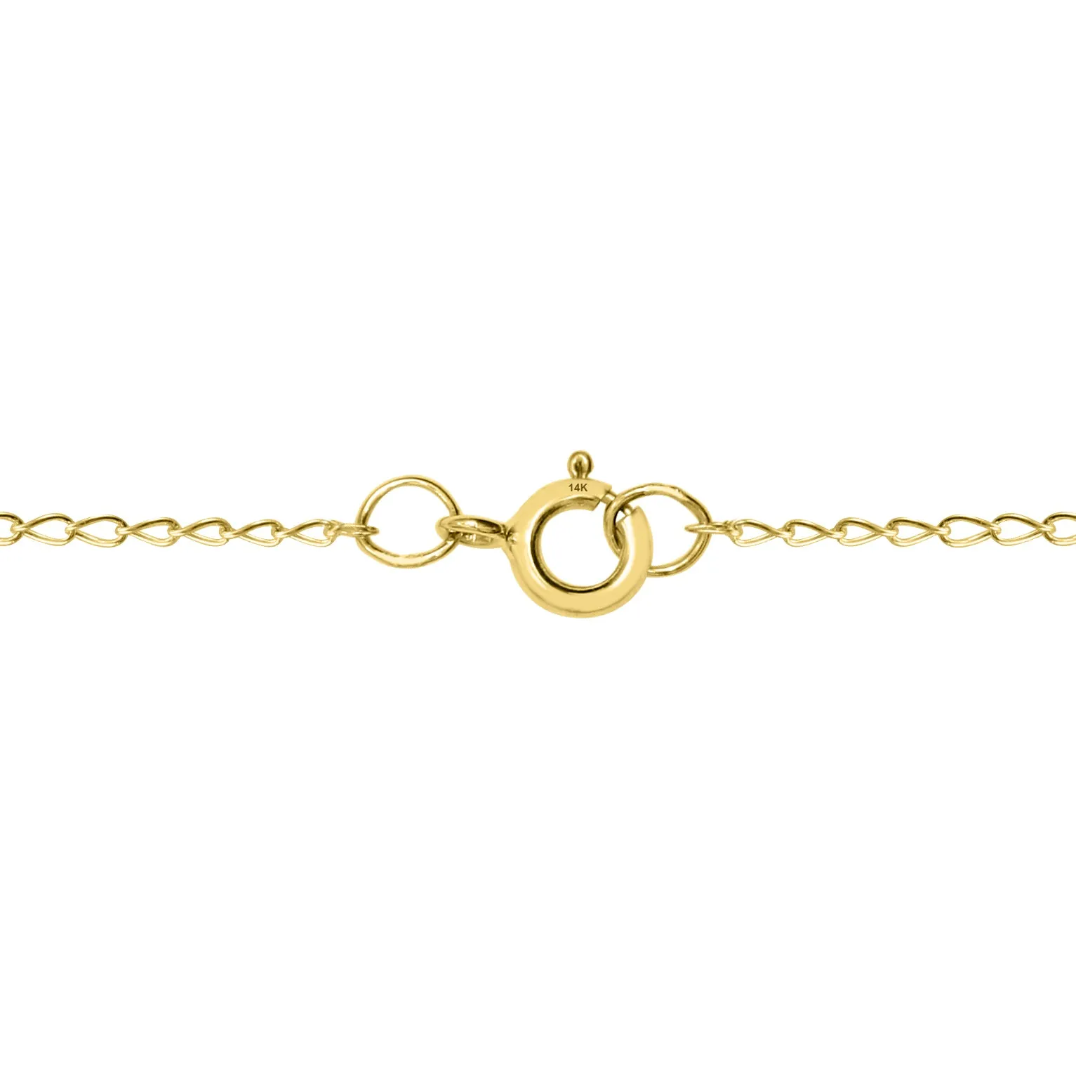 14K Yellow Gold 6Mm Square Blue Topaz Pendant