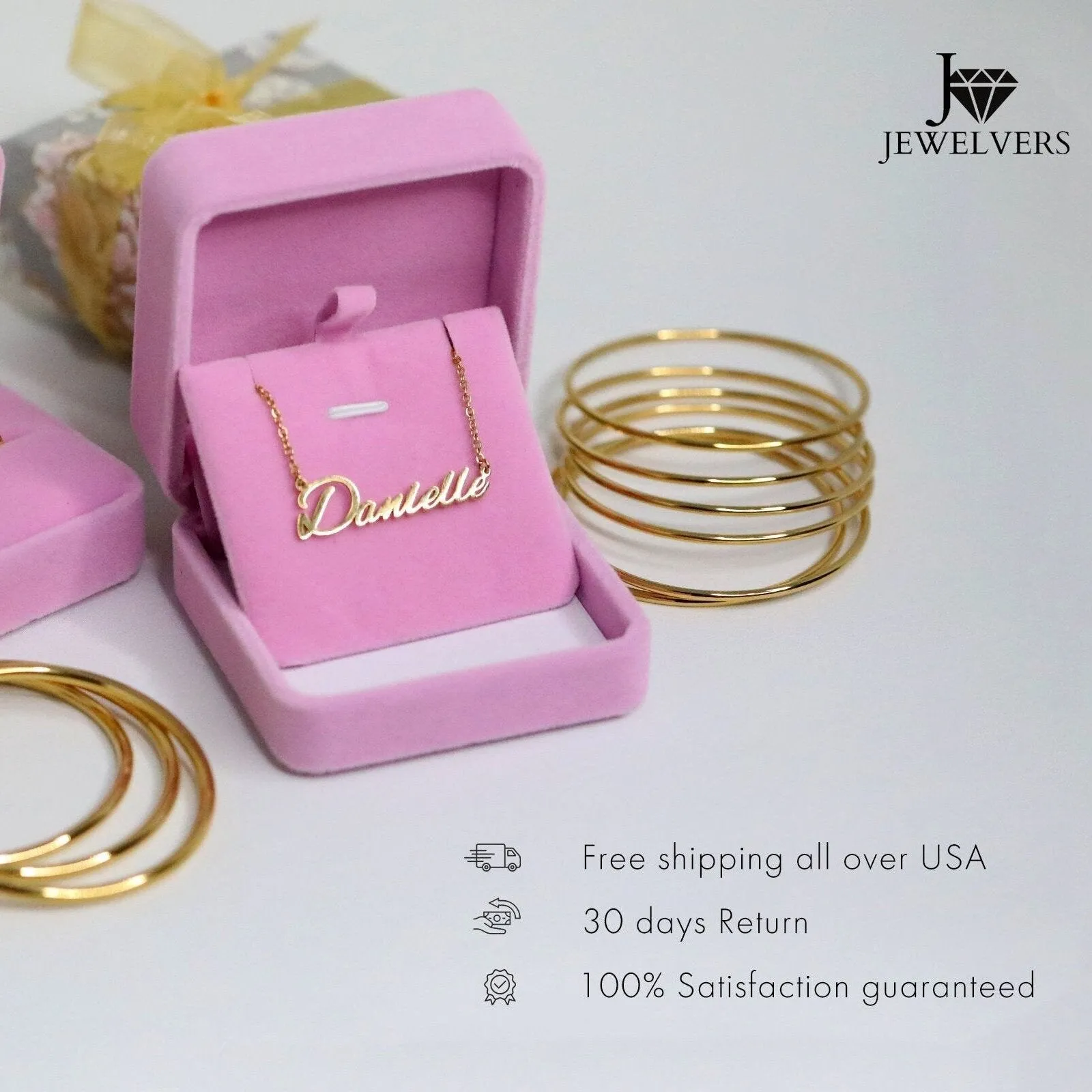 18K Gold-Filled Oval Bead Necklace