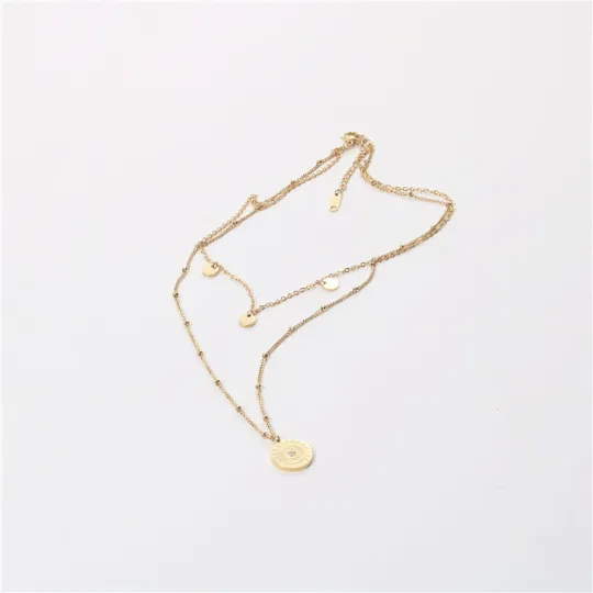 18K Gold-Filled Satellite Chain Necklace For Women