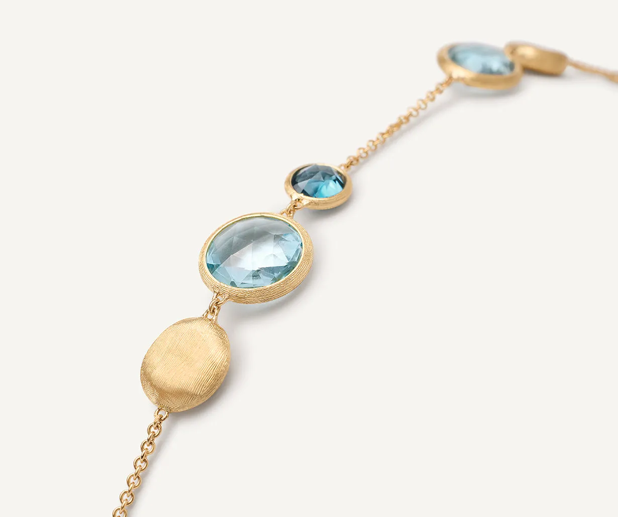 18K Yellow Gold Mixed Topaz Bracelet