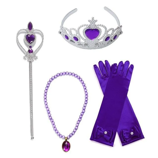 2-8 Years Girls Elsa Sofia Belle Dress up Accessories