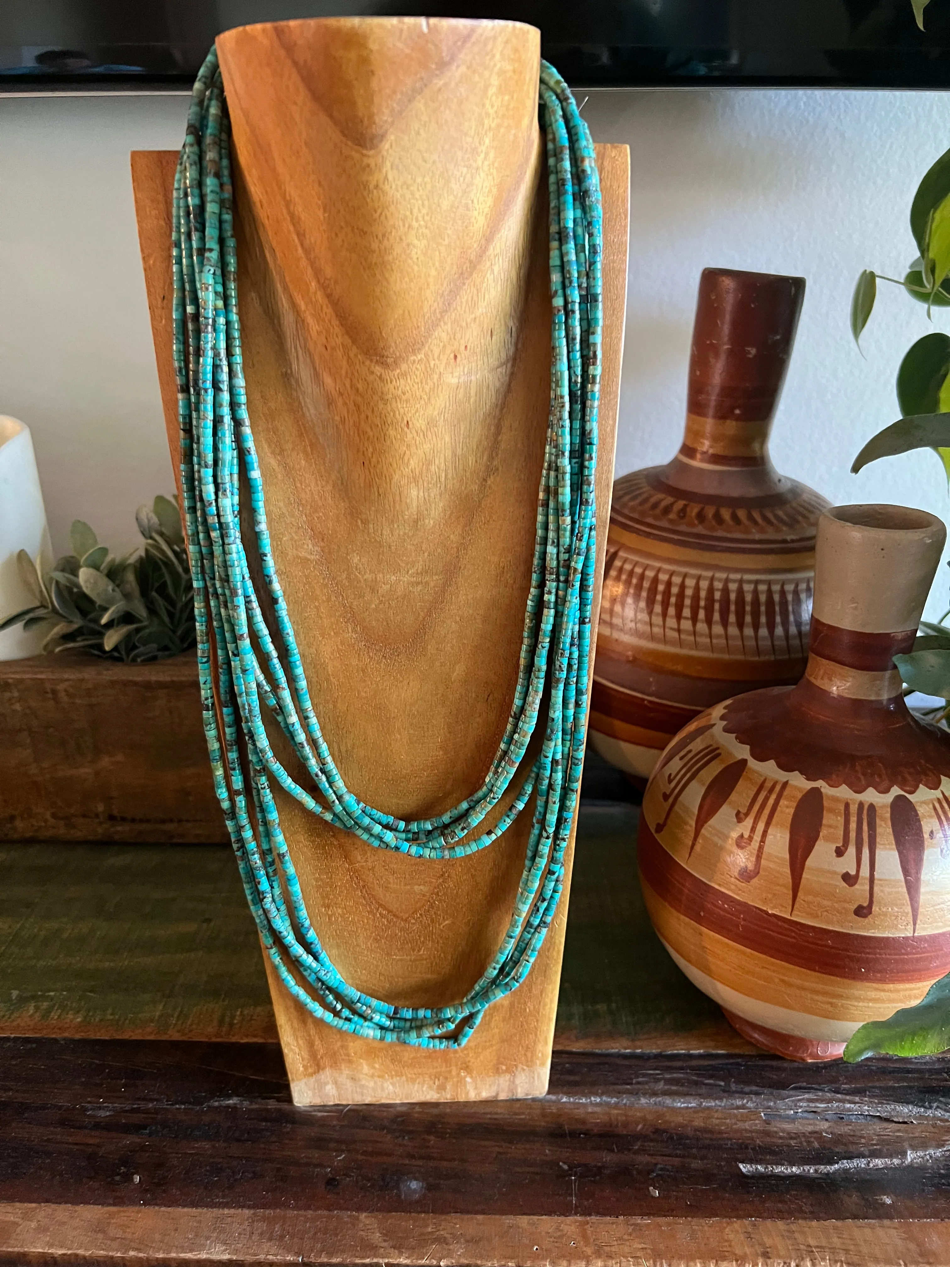 5 feet of Heshi Turquoise necklace