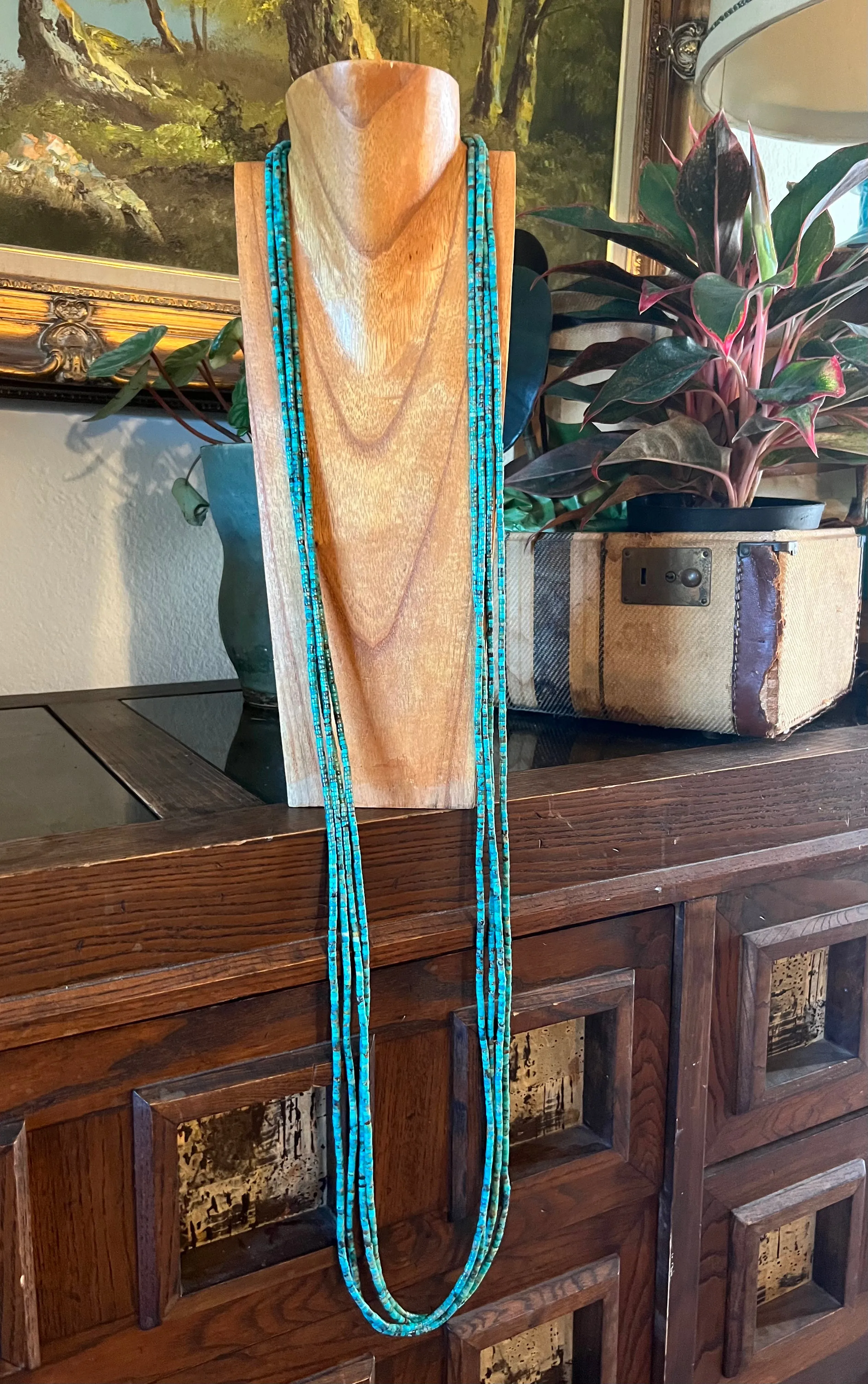 5 feet of Heshi Turquoise necklace