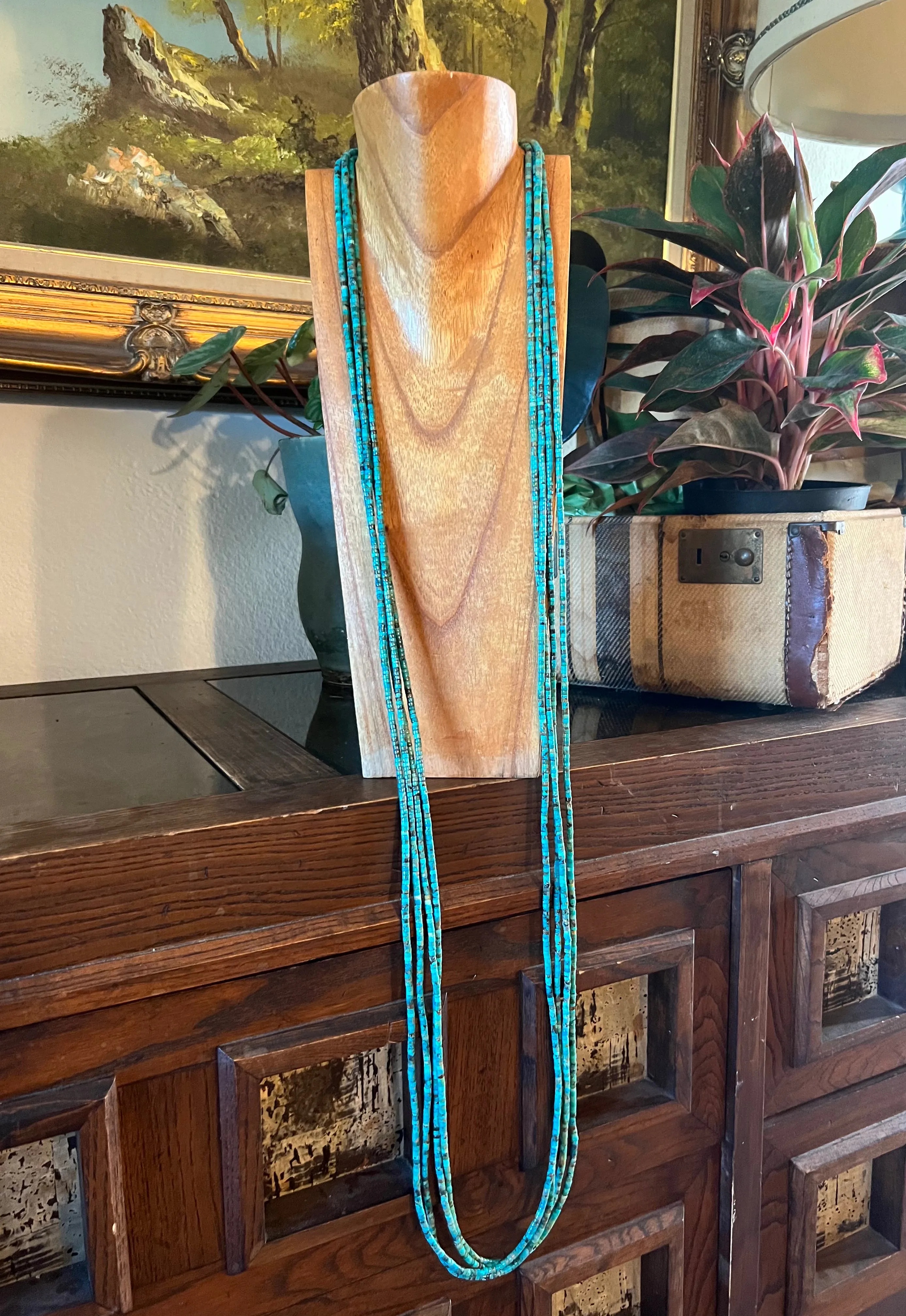 5 feet of Heshi Turquoise necklace