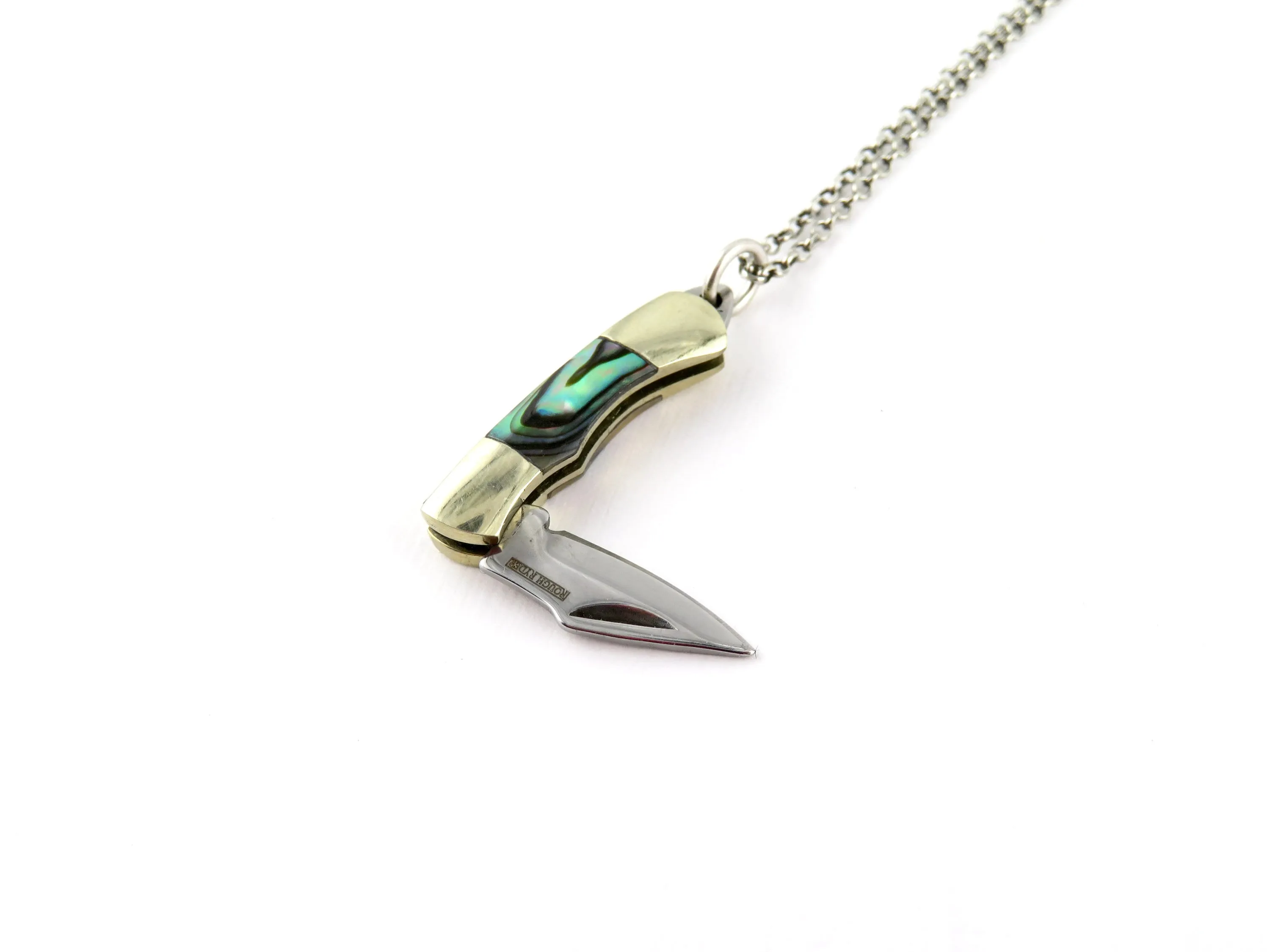 Abalone Mini Knife Necklace - Small