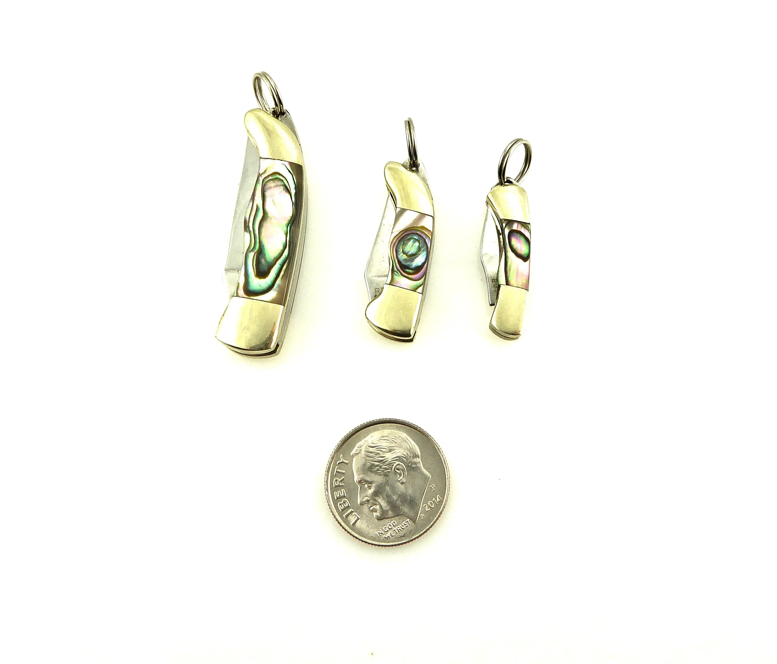 Abalone Mini Knife Necklace - Small