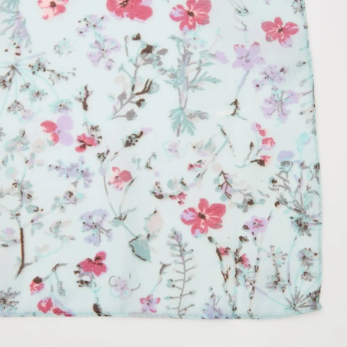 All Over Floral Print Scarf - Green