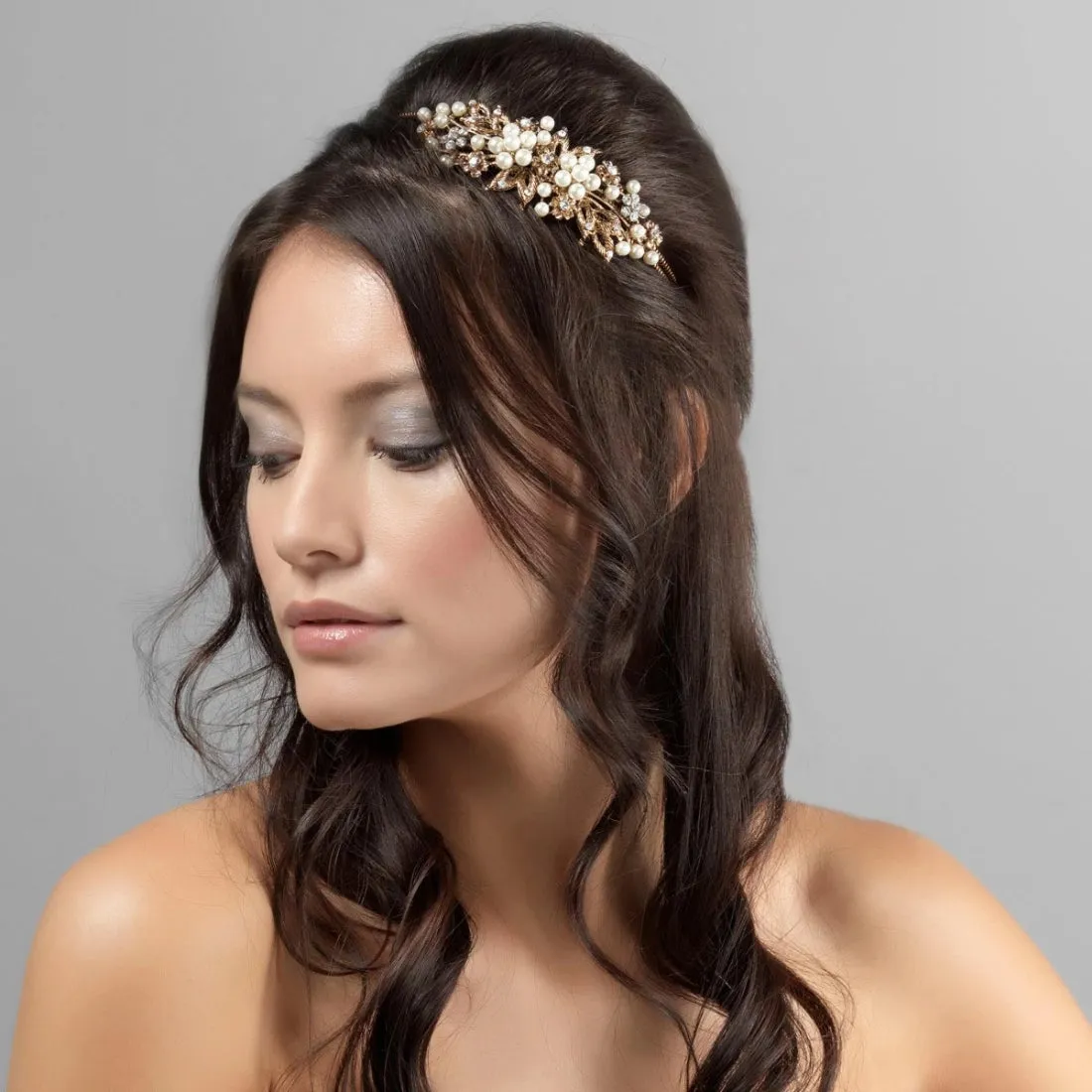 Antique Bouquet Side Tiara