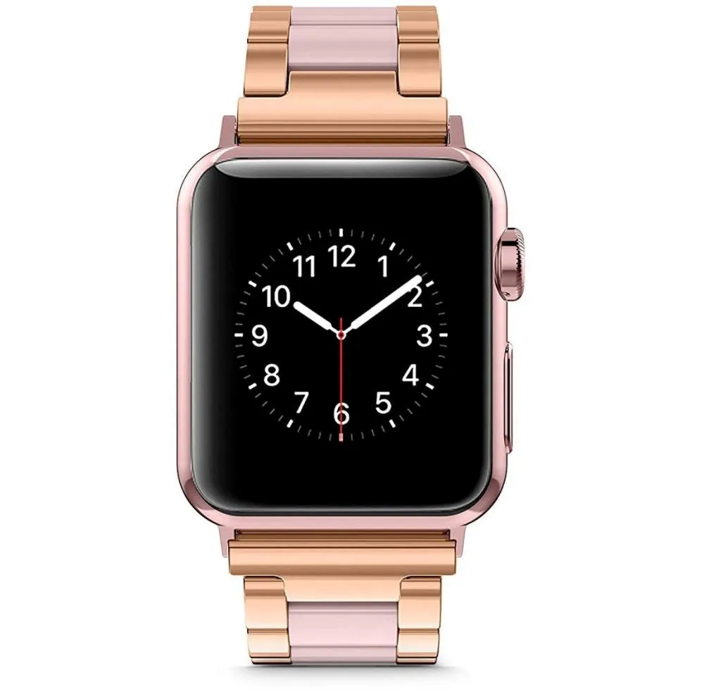 Apple Watch (42/44/SE/45/46/49mm) Tech-Protect Modern Band Stål Rem - Pearl