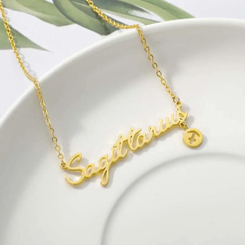 Astrology Constellation Sign Pendant Necklace for Women