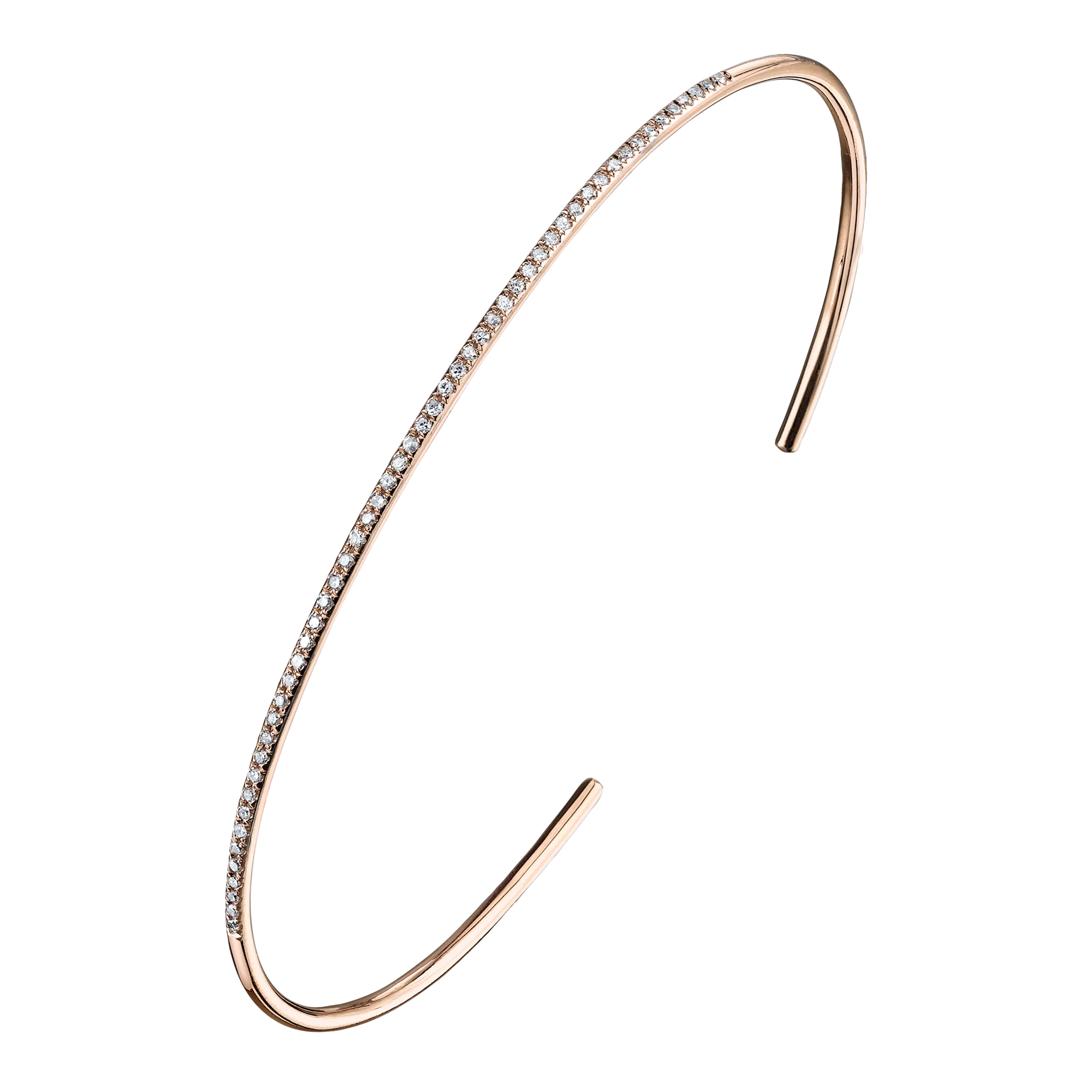 Axis Cuff with White Pavé Diamonds