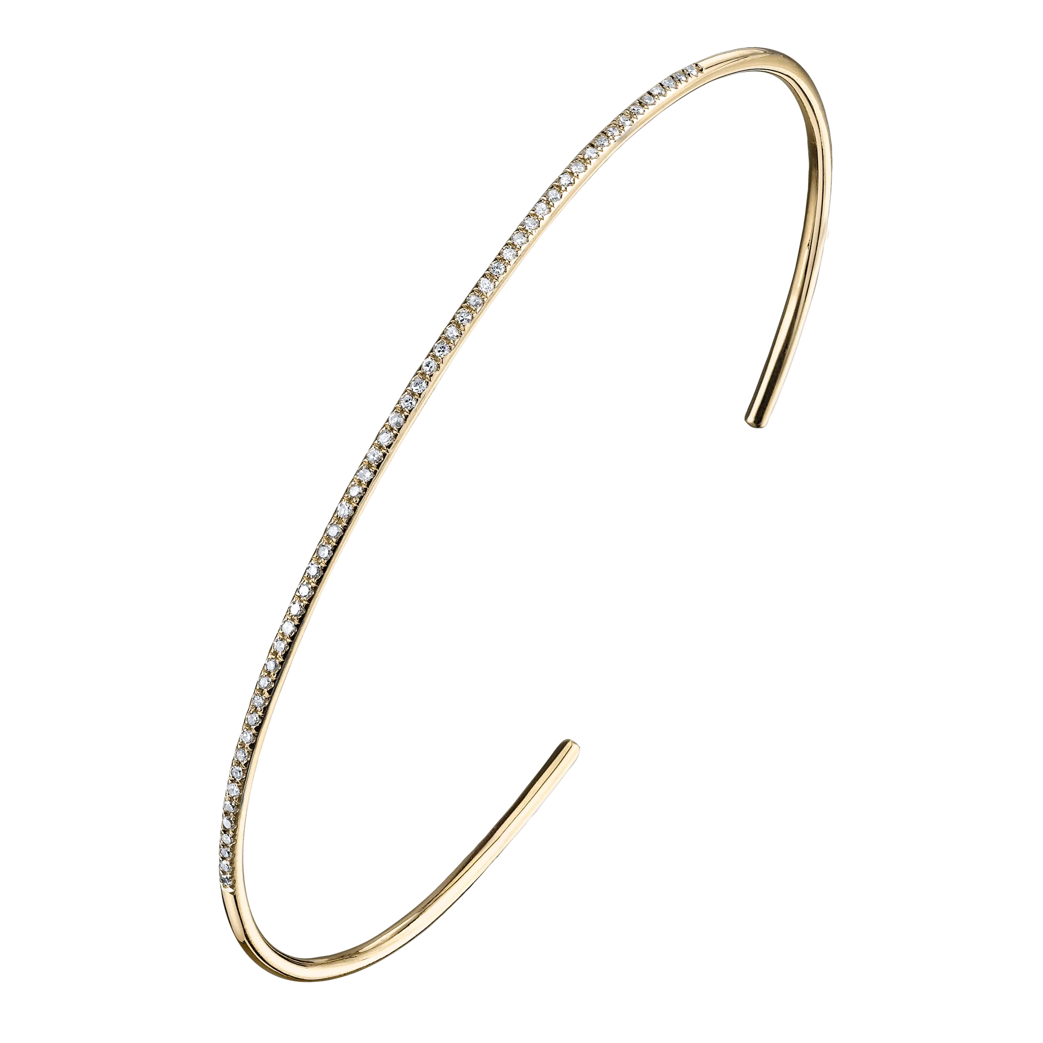 Axis Cuff with White Pavé Diamonds