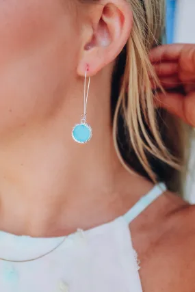 Blakley Earrings - Silver x Turquoise