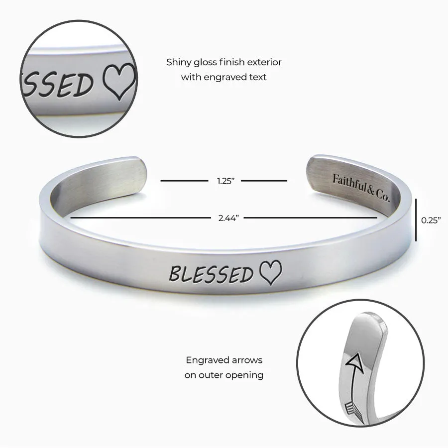Blessed External Personalizable Cuff Bracelet