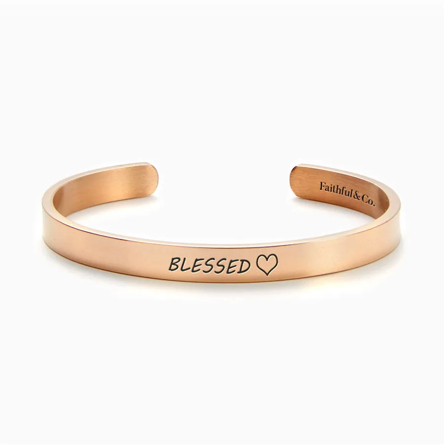 Blessed External Personalizable Cuff Bracelet