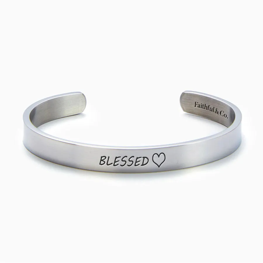 Blessed External Personalizable Cuff Bracelet