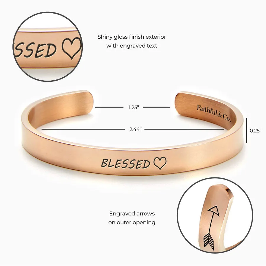 Blessed External Personalizable Cuff Bracelet