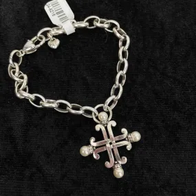 Brighton Silver Pearl center Bracelet