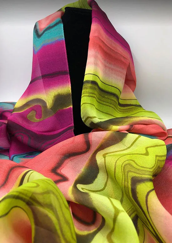 Chiffon Pink Scarf