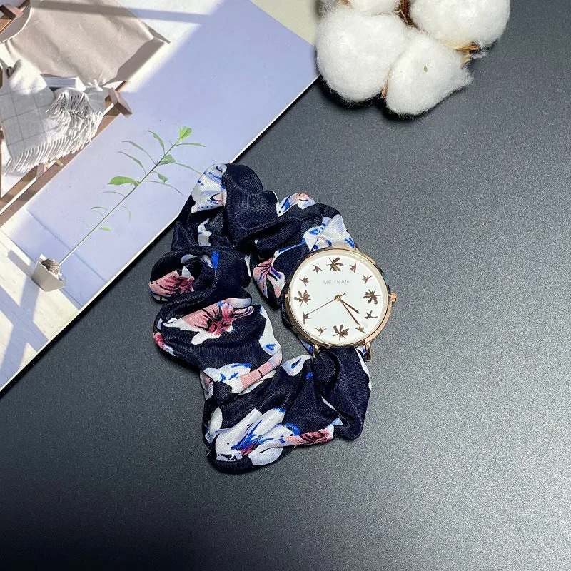 Chiffon Small Floral Creative Ribbon Watch Little Fairy Personality Quartz Watch