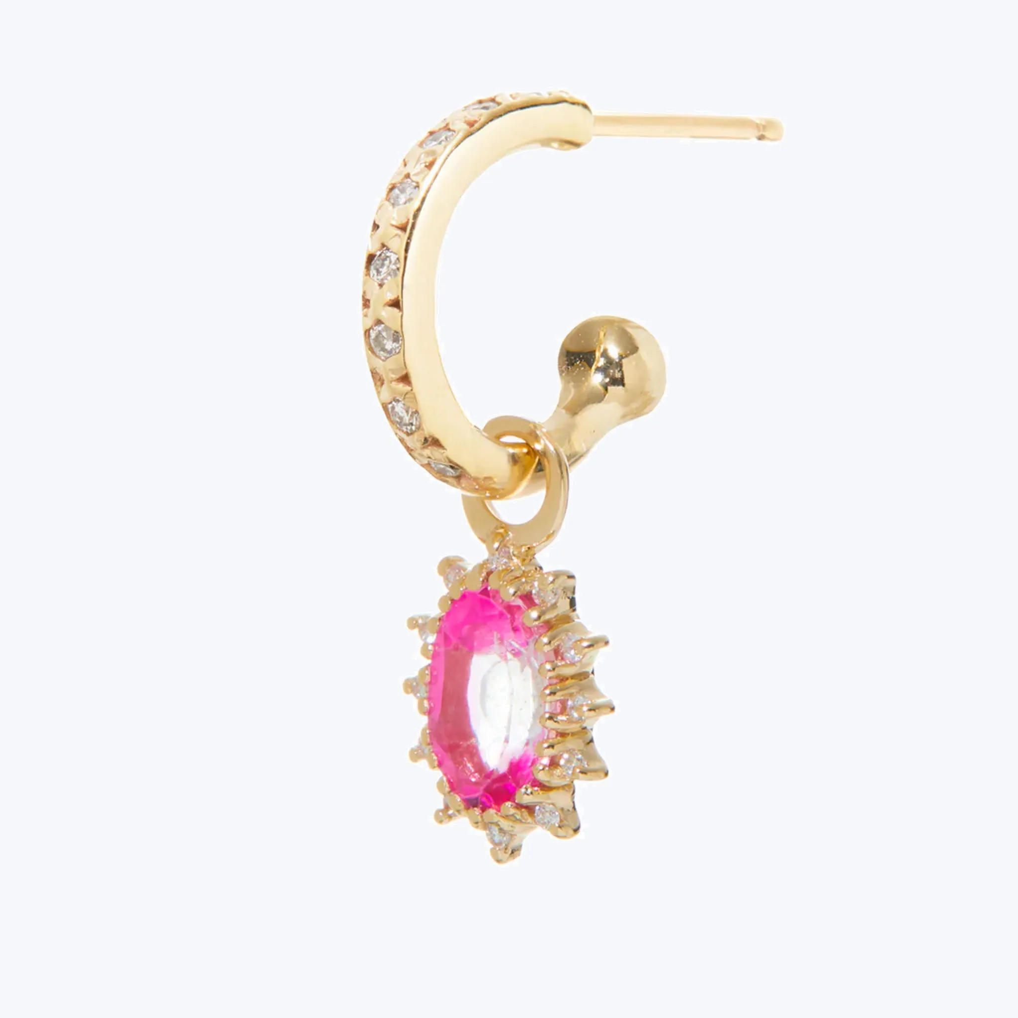 Diana Charm with Pink Topaz