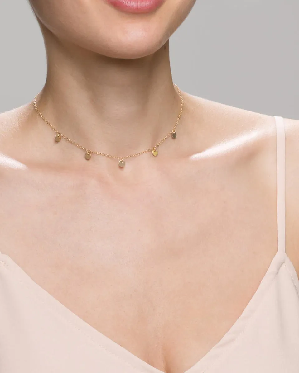 Disc Dangle Necklace