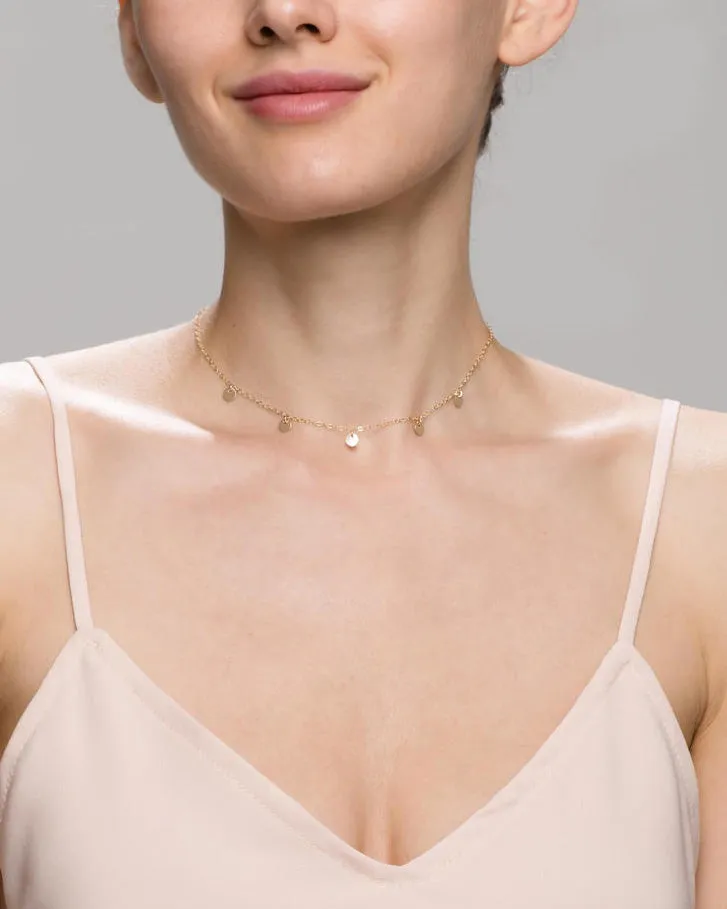 Disc Dangle Necklace