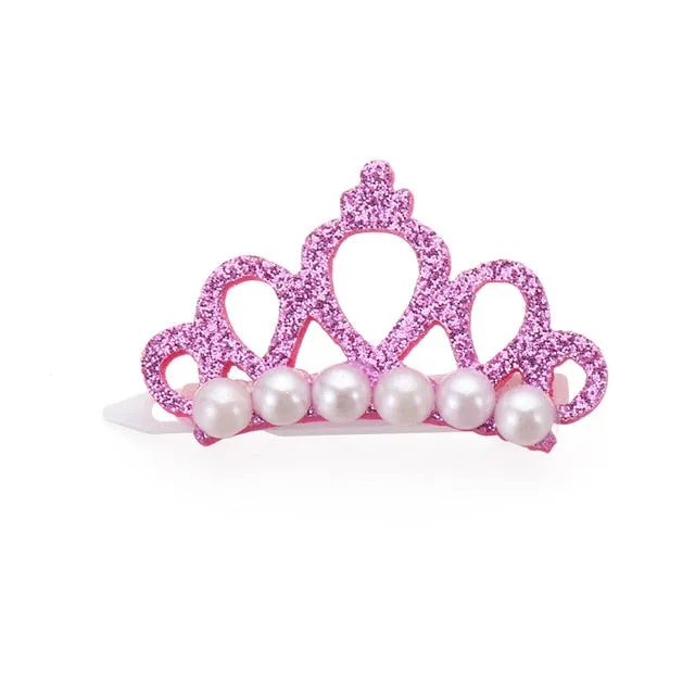Doggie- Kitty- Crowns-Small Dogs or Cat Faux Pearl or Rhinestone Tiara- Pet Bows-Hair Clips