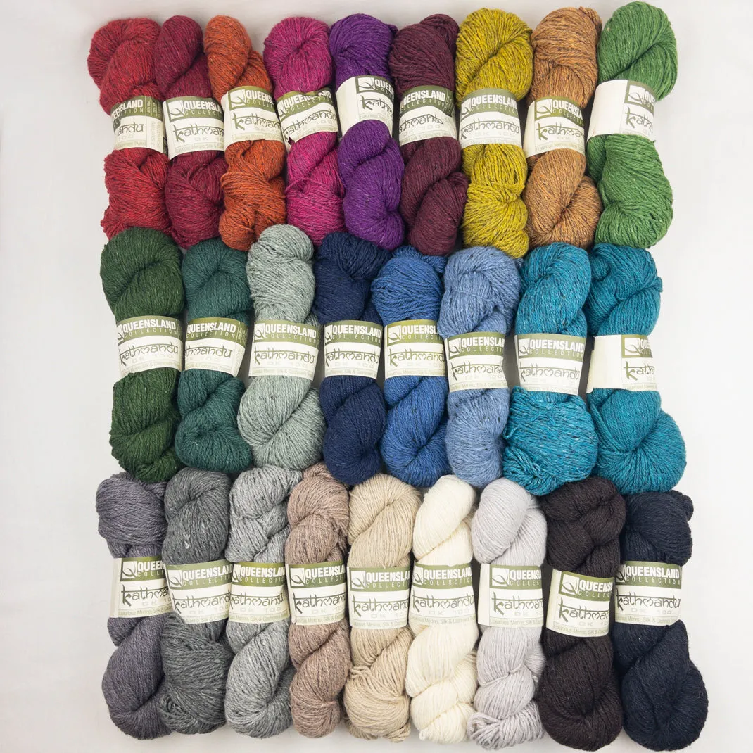 Double Broken Rib Scarf (DK version) Knitting Kit | Queensland Kathmandu DK & Knitting Pattern (#003B)