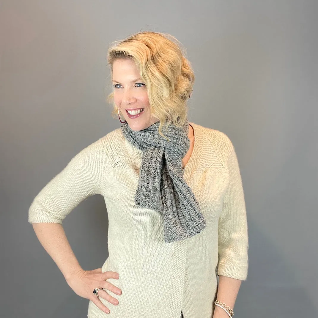 Double Broken Rib Scarf (DK version) Knitting Kit | Queensland Kathmandu DK & Knitting Pattern (#003B)