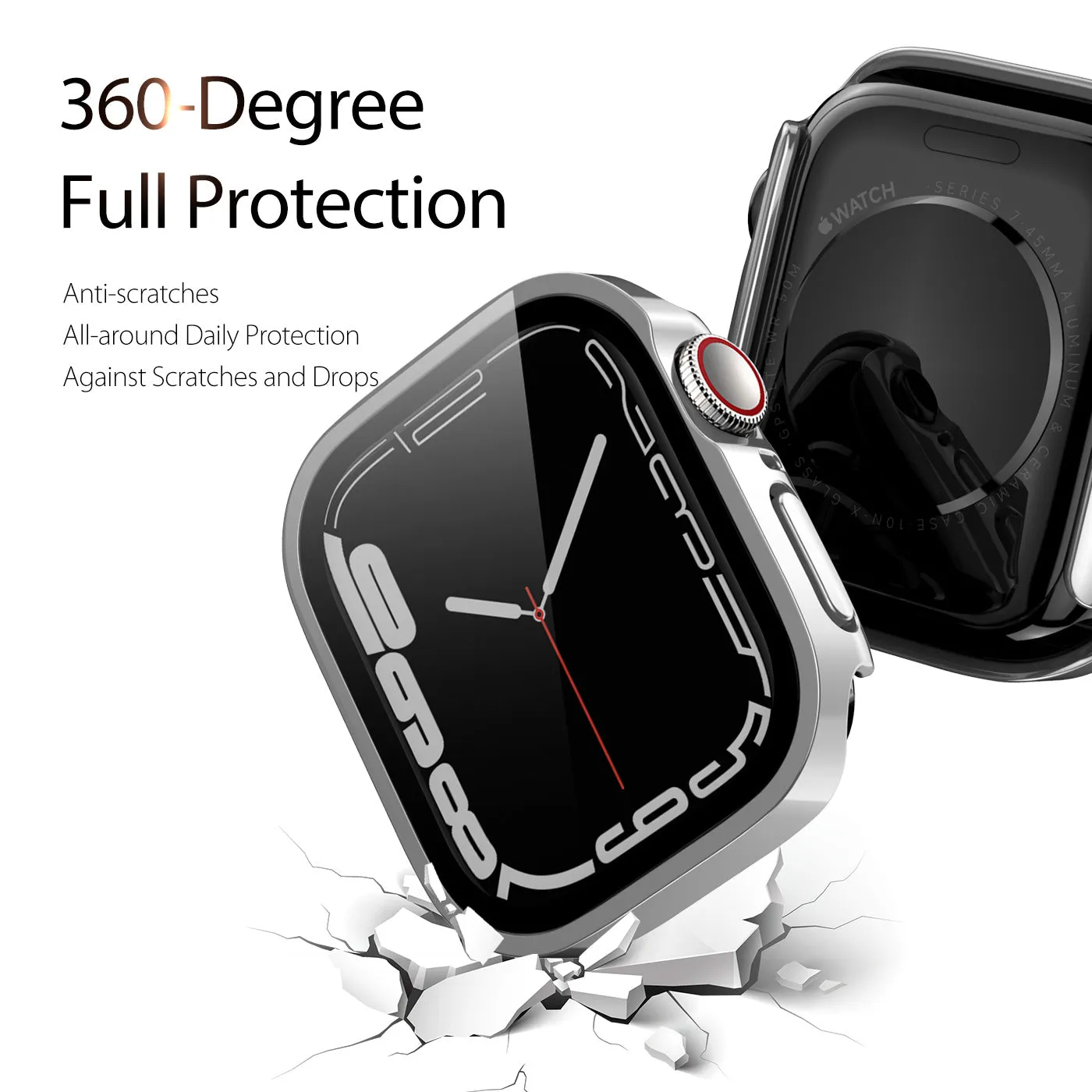 DUX DUCIS Hamo Hard PC Case for Apple Watch Series 4/5/6-40MM - Silver