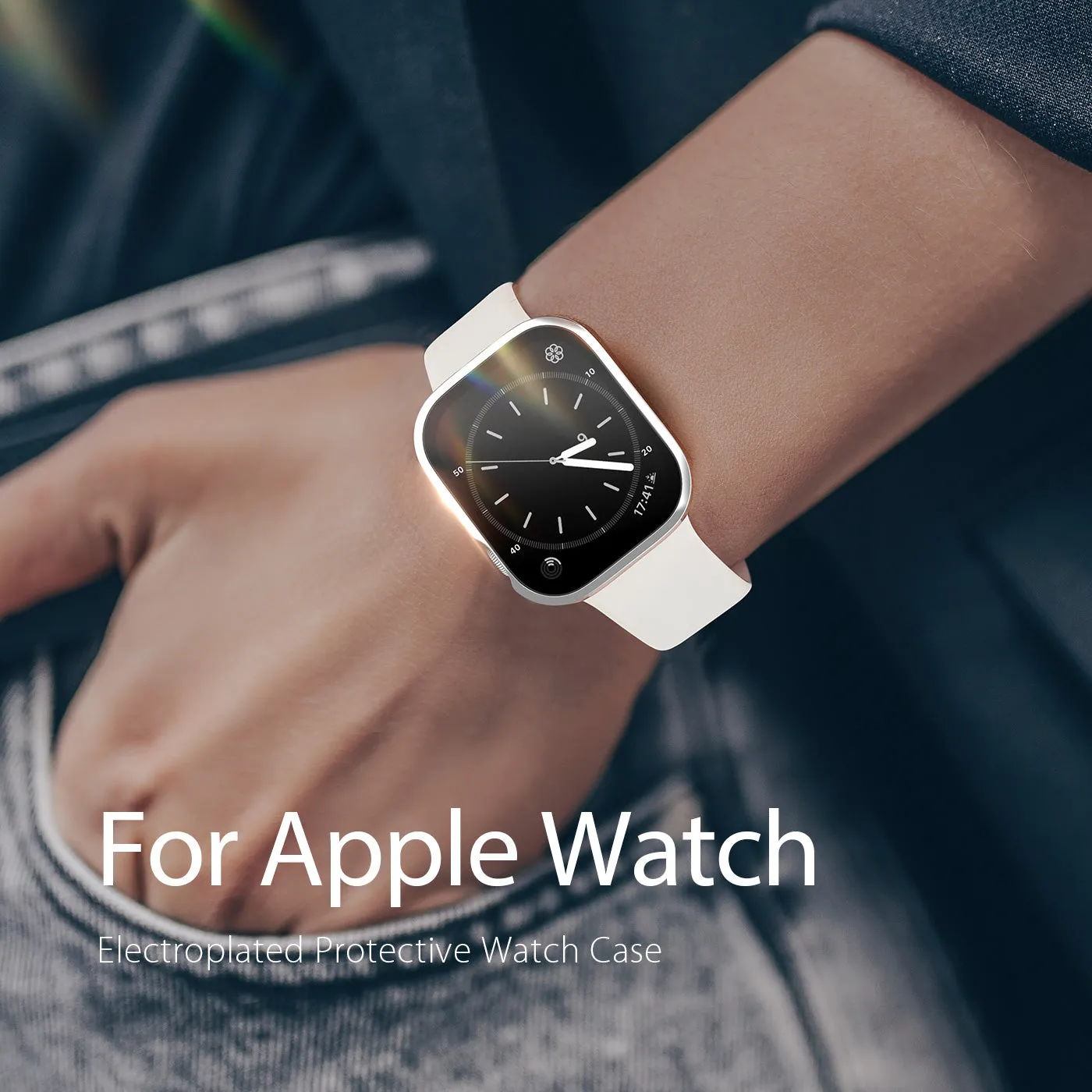 DUX DUCIS Hamo Hard PC Case for Apple Watch Series 4/5/6-40MM - Silver