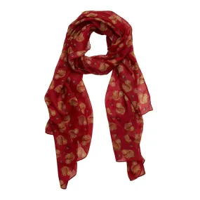 Erstwilder The Satisfied Squirrel Large Neck Scarf