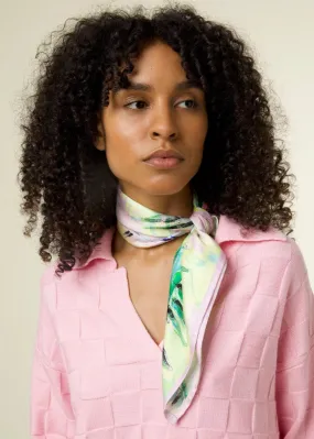 Fouland Small Square Printed Scarf