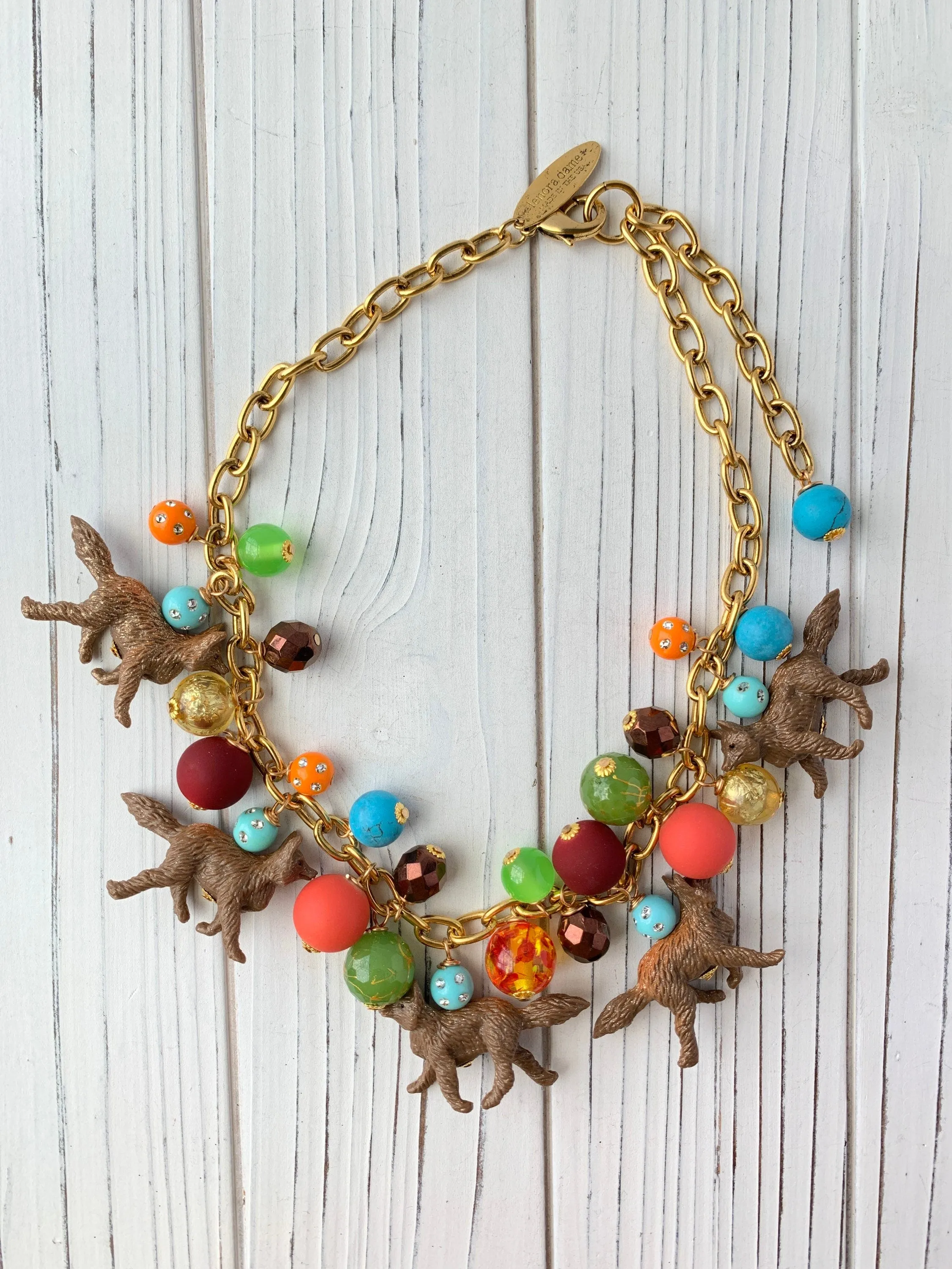 Foxy Bauble Charm Necklace