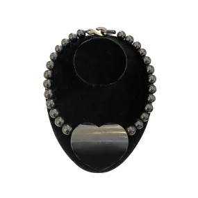 French Black Heart Necklace