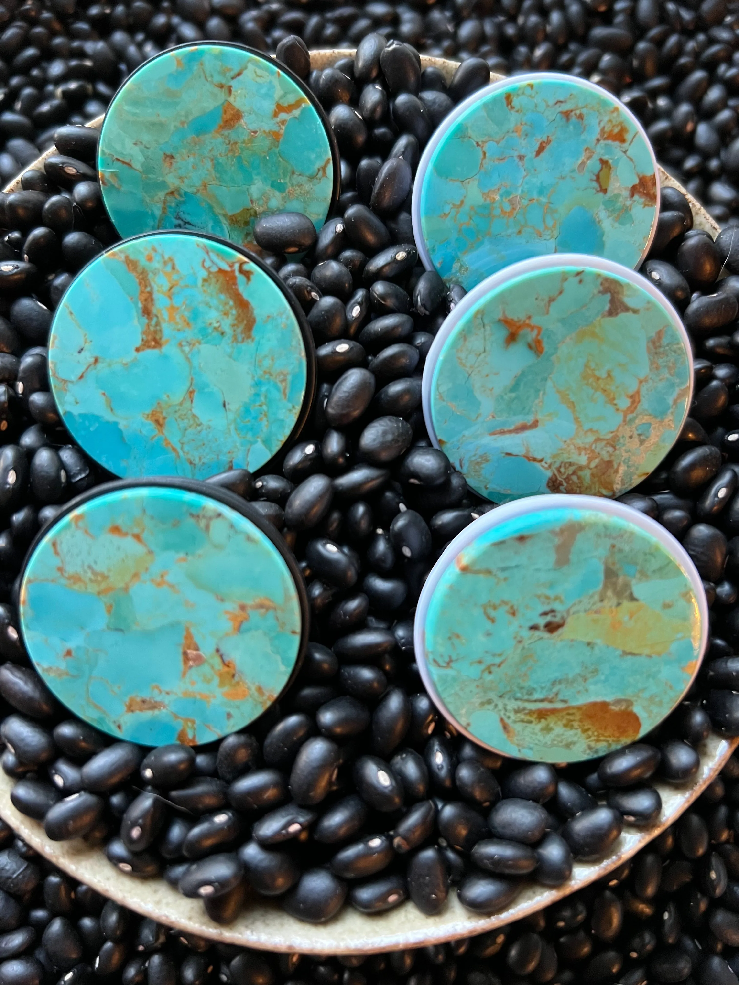 Genuine Kingman Turquoise Phone Pop Socket