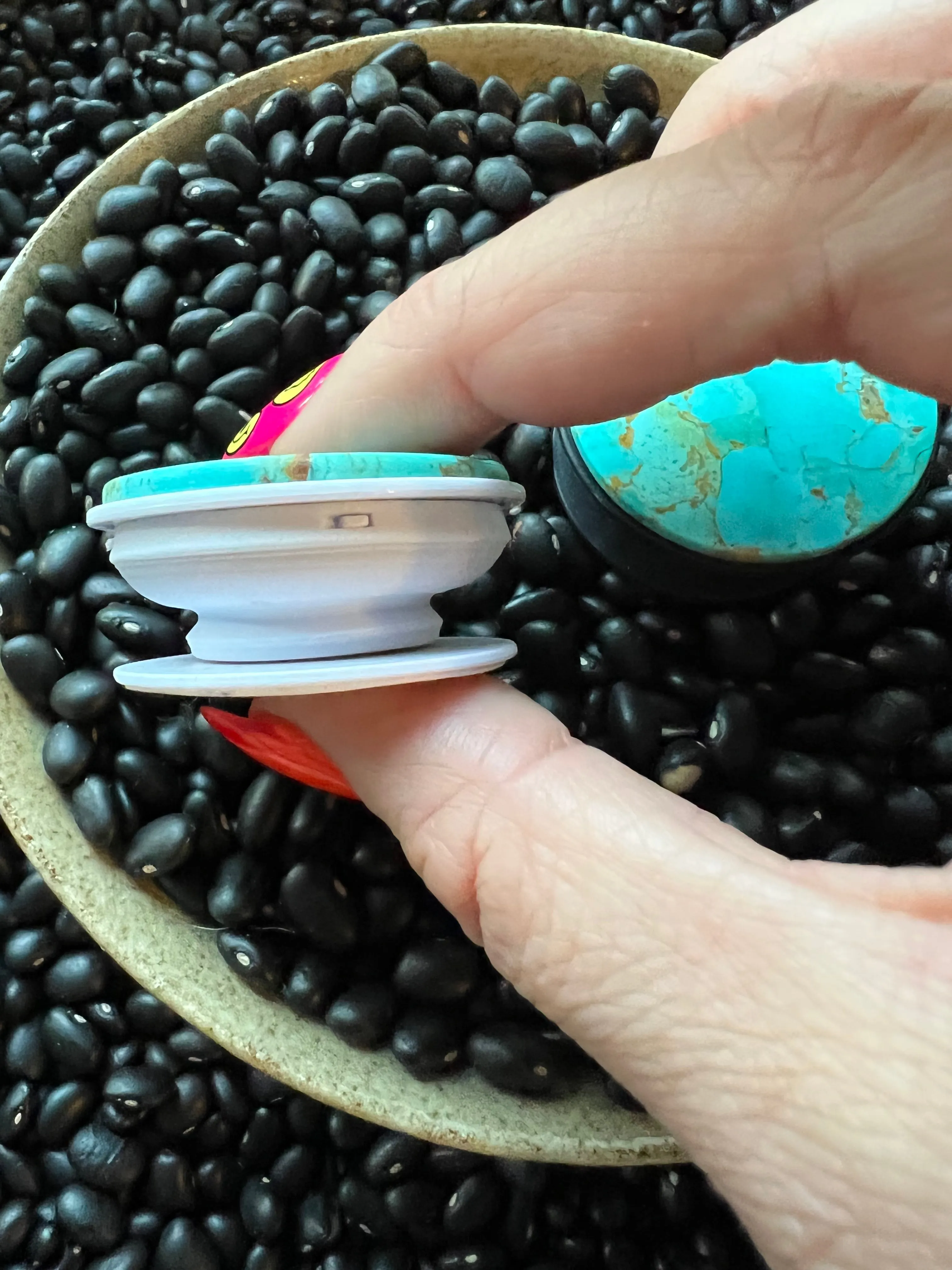 Genuine Kingman Turquoise Phone Pop Socket