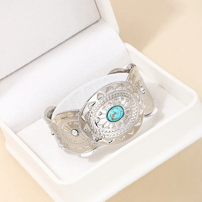 Glamorous Turquoise Totem Bracelet - Vienna Verve Collection
