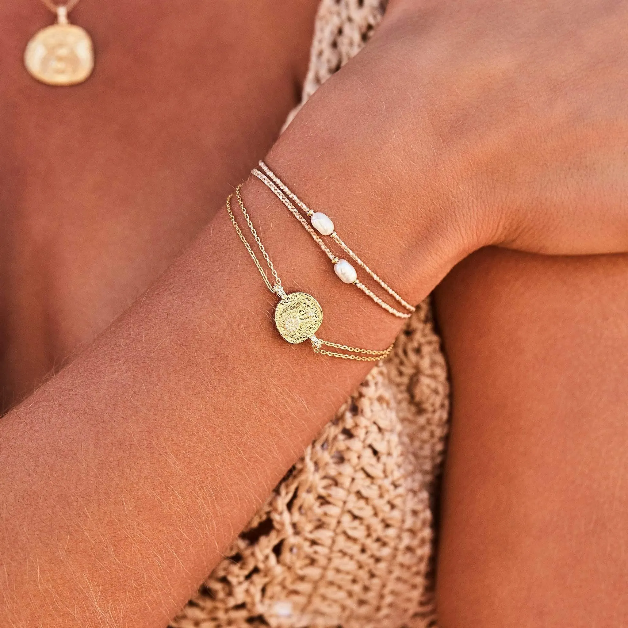 Gold Goddess of Air Bracelet
