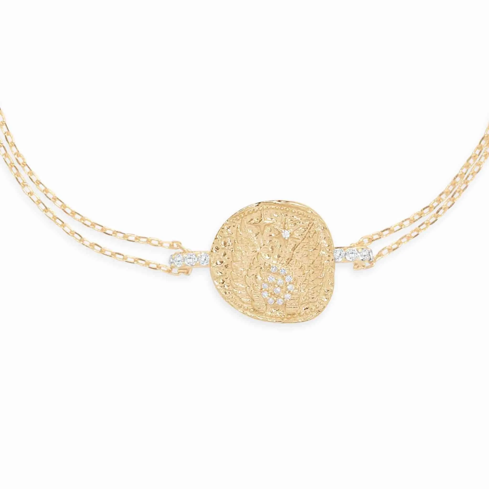 Gold Goddess of Air Bracelet