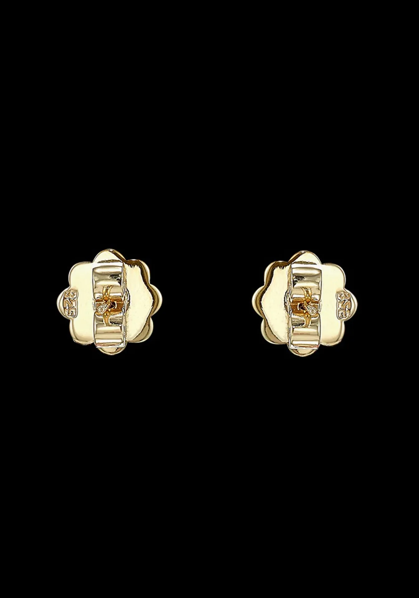 Heart, 18K Yellow Gold   Ruby Studs