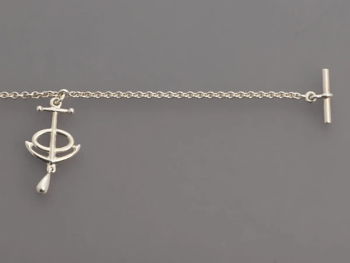 Hermès Grand Sterling Silver Chaîne d'Ancre Bracelet