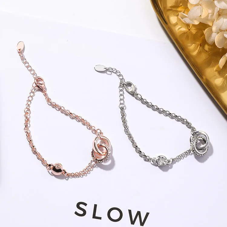 Korean Double Ring Fashion Bracelet