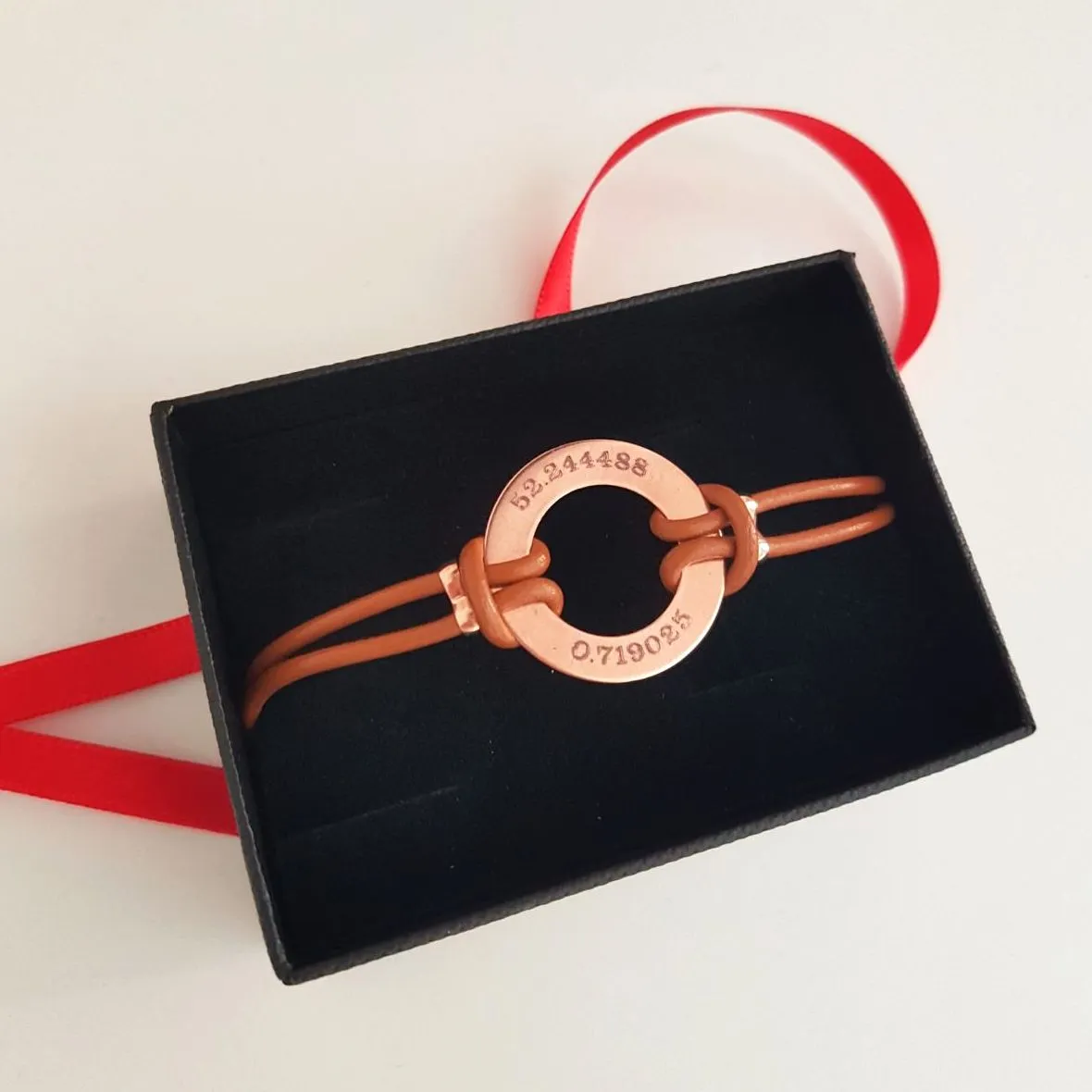 Latitude Longitude Coordinates Bracelet