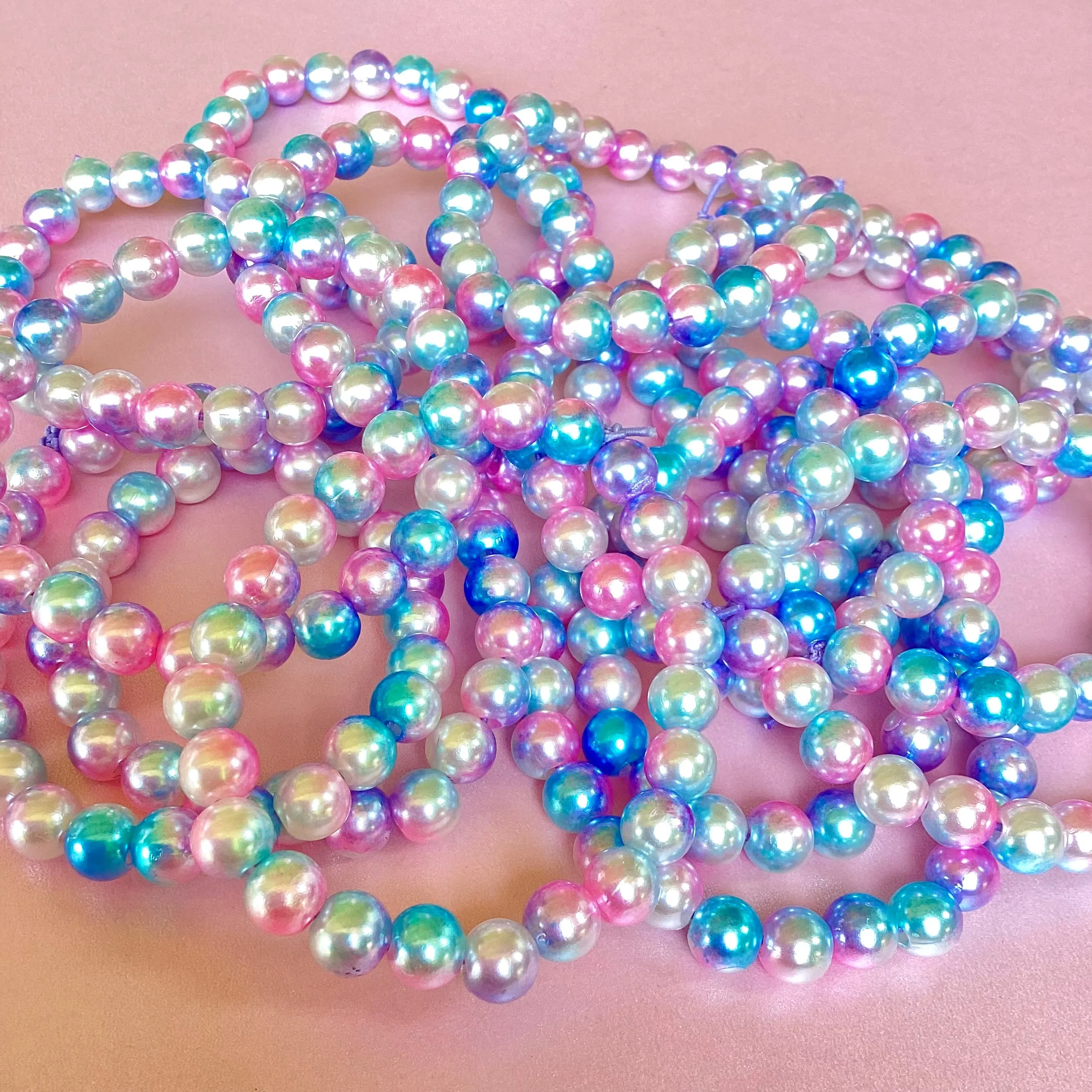 Magical Cotton Candy Pearl Bracelet