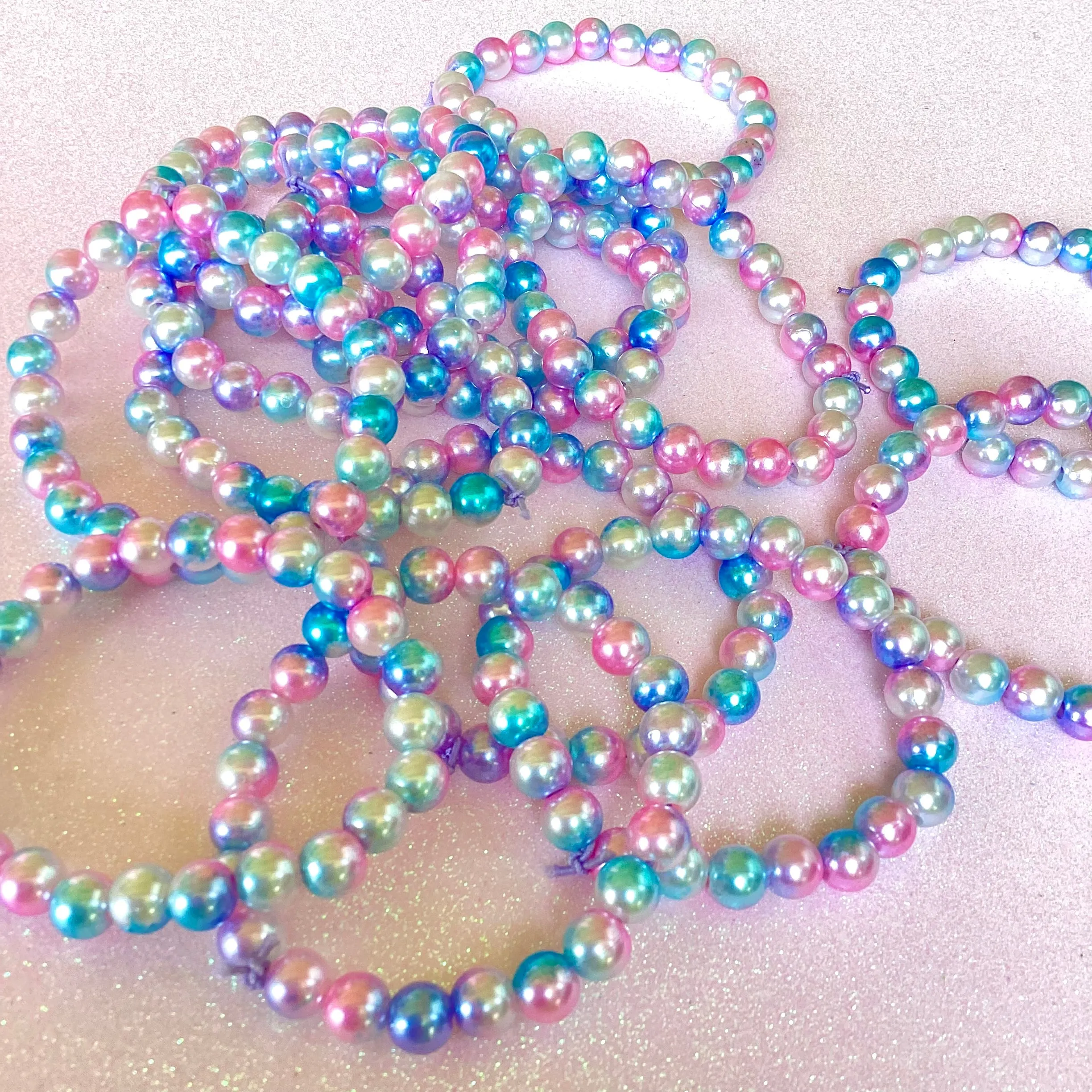 Magical Cotton Candy Pearl Bracelet