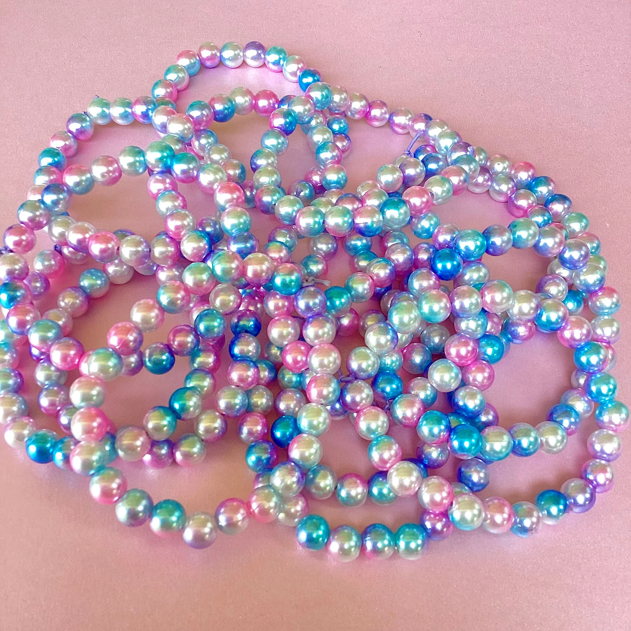 Magical Cotton Candy Pearl Bracelet