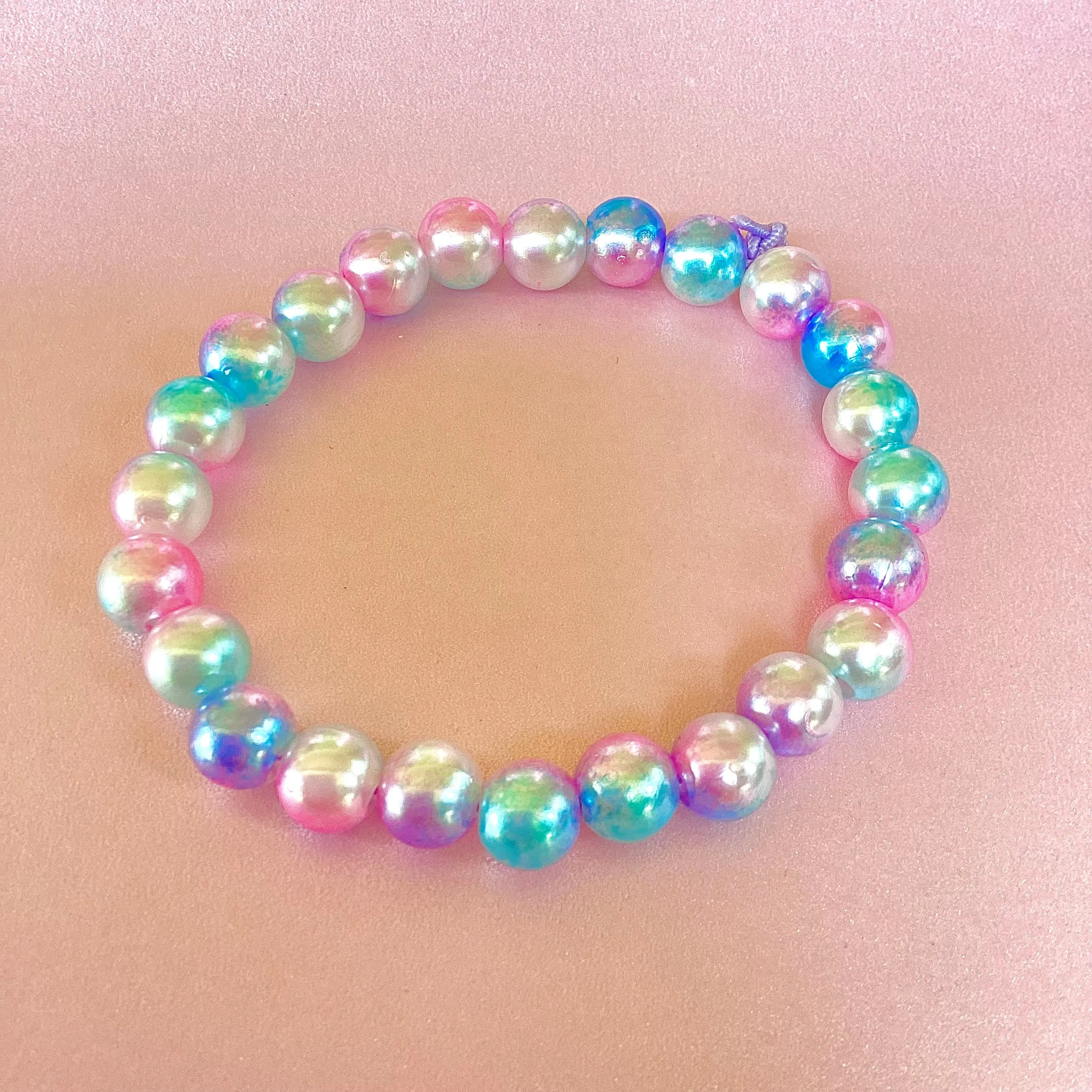 Magical Cotton Candy Pearl Bracelet
