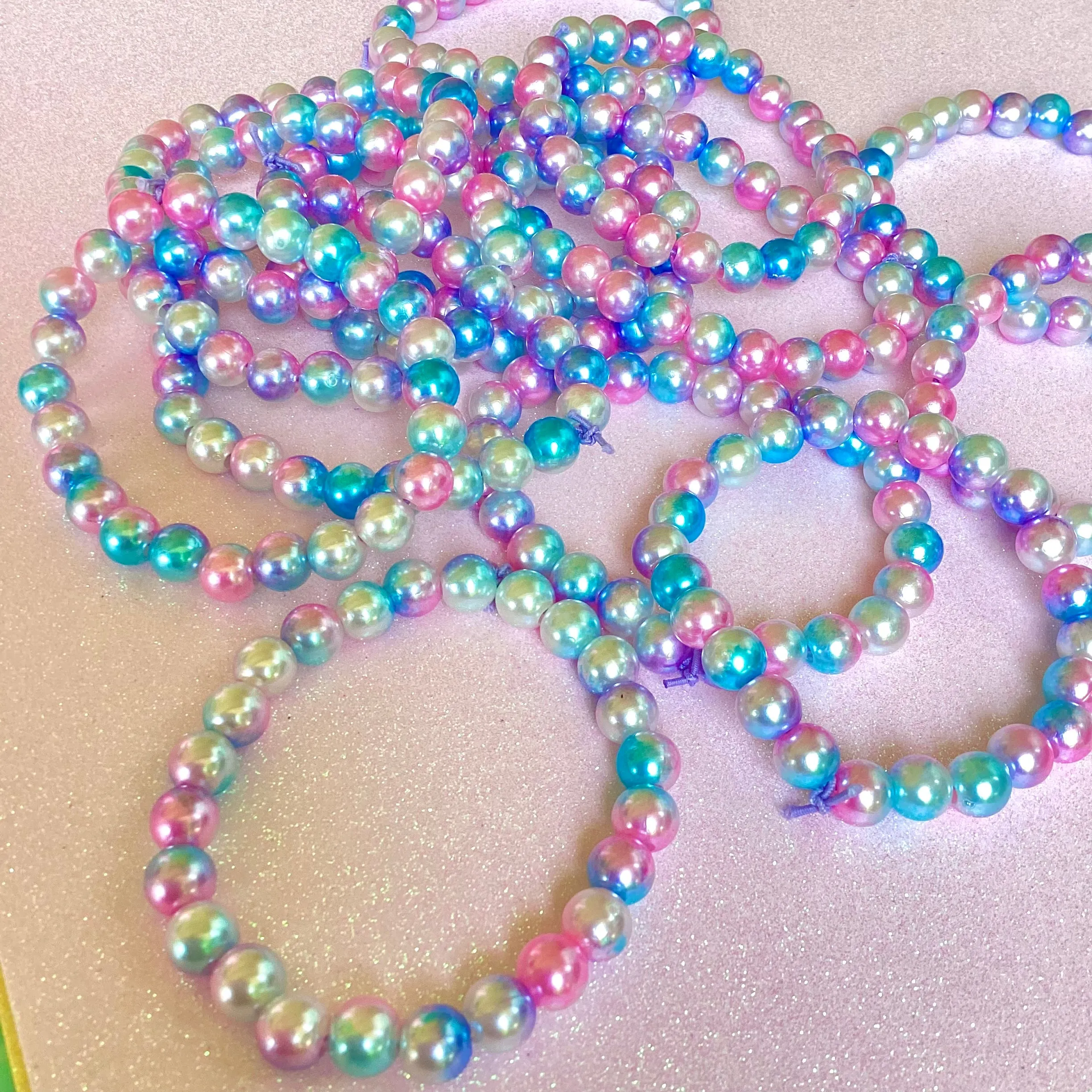 Magical Cotton Candy Pearl Bracelet